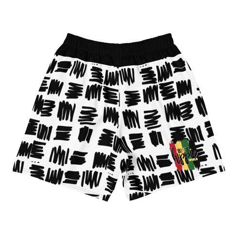 Scribble Patch Graphic Men's Recycled Athletic Shorts