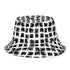 Black and White Yogard and Patched Reversible Bucket Hat