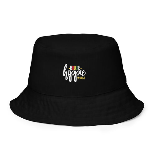 Scribble Patch Graphic Reversible Bucket Hat