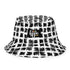 Black and White Yogard and Patched Reversible Bucket Hat
