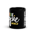 Love Hope Faith Black Glossy Mug