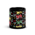 Yah Black Glossy Mug