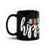 Love Hope Faith Black Glossy Mug