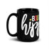 Love Hope Faith Black Glossy Mug