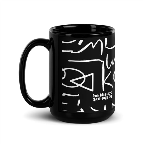 Be the Art Black Glossy Mug