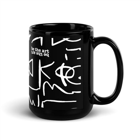 Be the Art Black Glossy Mug