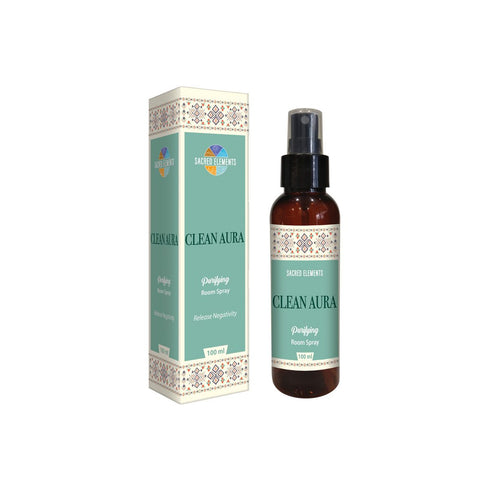 Sacred Elements Clean Aura Space Reset Room Spray 100ml bottle