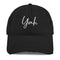 Yah Black Distressed Hat