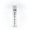 I AM GRATEFUL engraved white satin spar affirmation tower