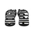 Bougie Hippie Black Letters Flip Flops