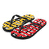 Scratch Patch Red and Yellow Flip-Flops