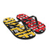 Scratch Patch Red and Yellow Flip-Flops