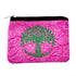 Retro Pink Cotton Embroidered Ash Pouch