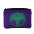 Retro Purple Cotton Embroidered Ash Pouch