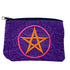 Retro Purple Cotton Embroidered Ash Pouch