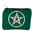 Retro Green Cotton Embroidered Ash Pouch