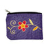 Retro Purple Cotton Embroidered Ash Pouch
