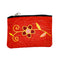 Retro Red Cotton Embroidered Ash Pouch