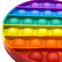 Circular Chakra Rainbow Colored Fidget Sensory Push Pop It Toy