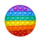 Circular Chakra Rainbow Colored Fidget Sensory Push Pop It Toy