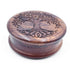 Engraved Tree of Life Wooden Herb Grinder