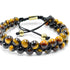 Double Layer Golden Tiger Eye Beaded Bracelet