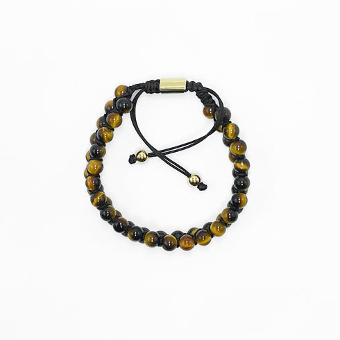 Double Layer Golden Tiger Eye Beaded Bracelet