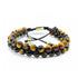 Double Layer Golden Tiger Eye Beaded Bracelet