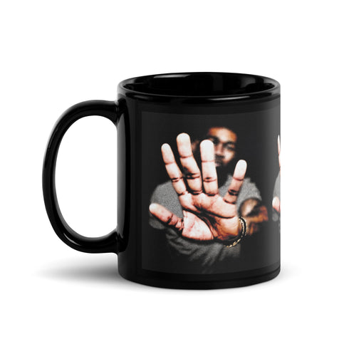 Pause Black Glossy Mug