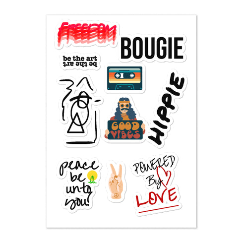 Bougie Hippie Sticker Sheet Combo 2