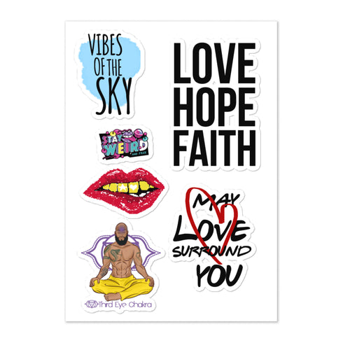 Bougie Hippie Sticker Sheet Combo 3