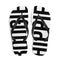 Bougie Hippie Black Letters Flip Flops