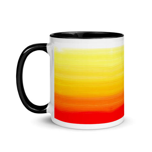 Sun Rise Mug Sun Set With Color Inside