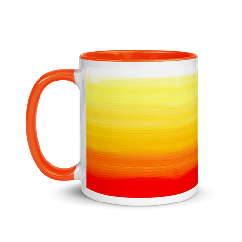 Sun Rise Mug Sun Set With Color Inside