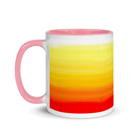 Sun Rise Mug Sun Set With Color Inside