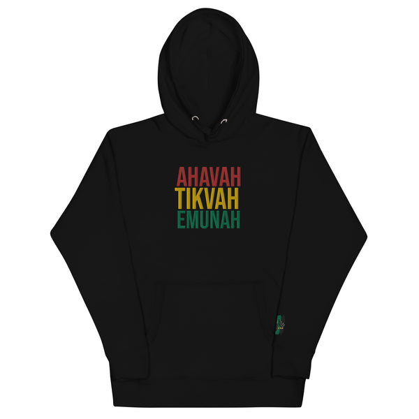 Ahavah Tikvah Emunah Soul-Aligned Hoodie